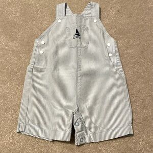 Carter's Navy Striped Overalls 100% cotton